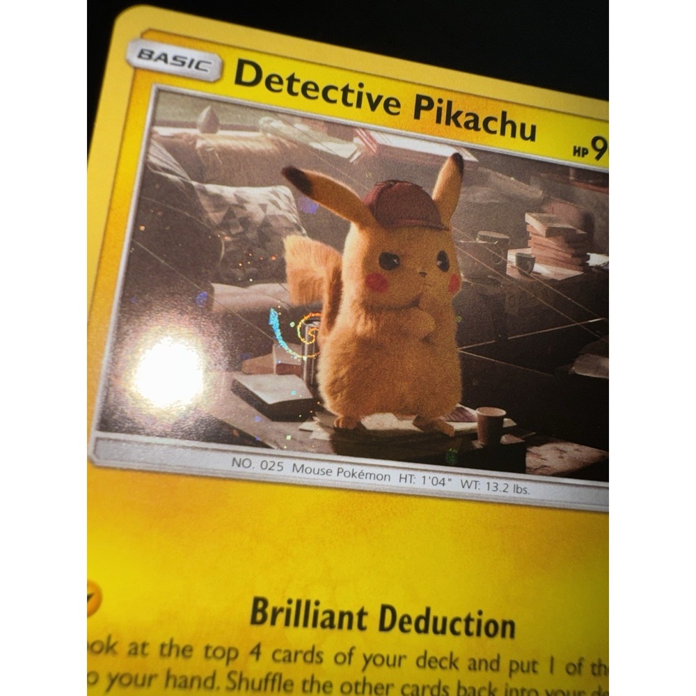 Pokemon TCG Detective Pikachu SM194 Black Star Promo LP HD MEW FART SWIRL 🔥👀😎